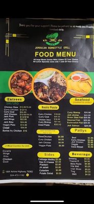 Menu photo 4 Jamaican Homestyle Grill Kenner, LA