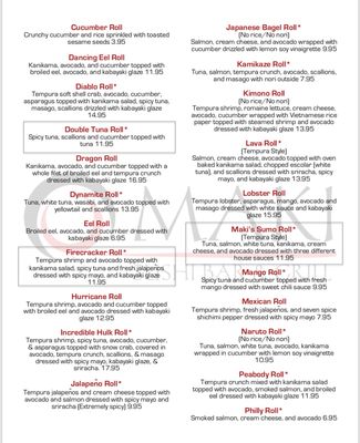 Menu photo 5 Maki Sushi Bar & Grill Peabody, MA Menu photo 5 Maki Sushi Bar & Grill Peabody, MA