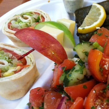 Hovan Mediterranean Gourmet - Grape leaves, rolls, cheese and fruit, tomato and cucumber salad. - Mediterranean Near Me - Atlanta, Georgia Hovan Mediterranean Gourmet - Grape leaves, rolls, cheese and fruit, tomato and cucumber salad. - Mediterranean Near Me - Atlanta, Georgia