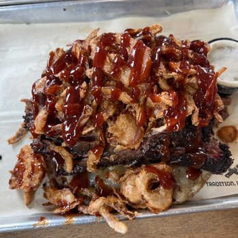 Smoke & Fire Social Eatery - Big Texan A baked potato under all that deliciousness - Comfort Food Near Me - Paramount, California Smoke & Fire Social Eatery - Big Texan A baked potato under all that deliciousness - Comfort Food Near Me - Paramount, California