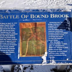 South Battlefield Battle Of Bound Brook Marker