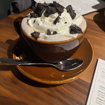 Saints + Council - Cookies n crème hot chocolate - Breakfast & Brunch Near Me - Atlanta, Georgia Saints + Council - Cookies n crème hot chocolate - Breakfast & Brunch Near Me - Atlanta, Georgia