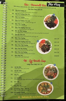 Menu photo 2 Pho Huy Houston, TX