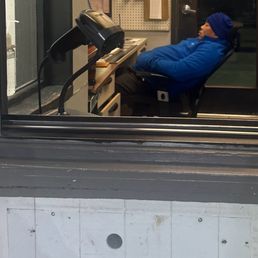 Attendant sleeping Attendant sleeping