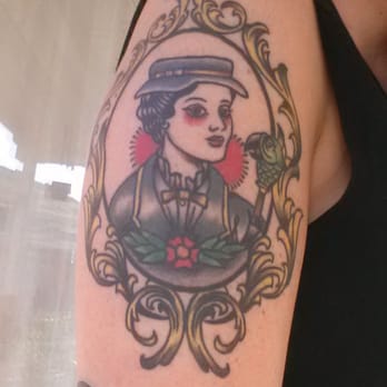 Platinum Ink OC - Mary Poppins by Ian (original artwork by unknown) - Piercing Near Me - Tustin, California Platinum Ink OC - Mary Poppins by Ian (original artwork by unknown) - Piercing Near Me - Tustin, California