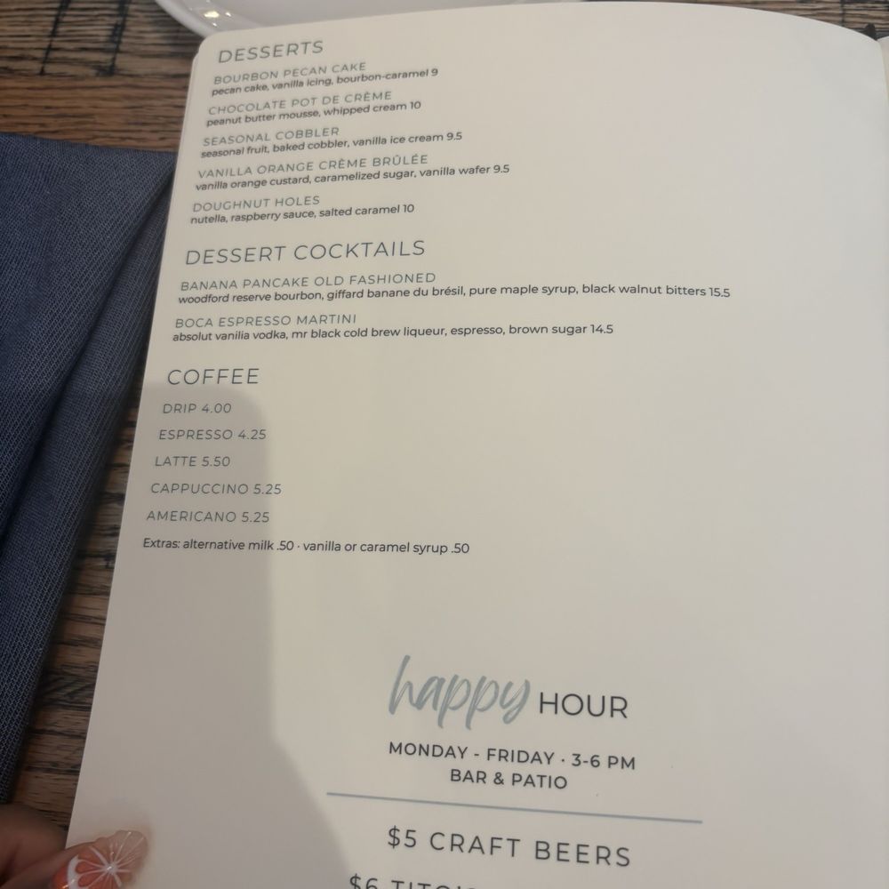 Boca - Menu - New American Near Me - Lake Mary, Florida Boca - Menu - New American Near Me - Lake Mary, Florida