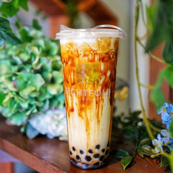 Eightfold Tea Shoppe - Brown sugar fresh milk with boba - half sweet Follow me on ig @socalfoodbae - Bubble Tea Near Me - Costa Mesa, California Eightfold Tea Shoppe - Brown sugar fresh milk with boba - half sweet Follow me on ig @socalfoodbae - Bubble Tea Near Me - Costa Mesa, California