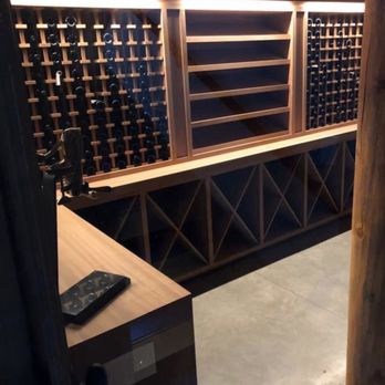 WirePro Electric - Finished LED tape in a custom wine cellar - Electricians Near Me