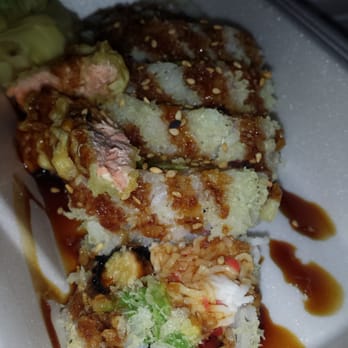 Anaba - Salmon Tempura roll - Japanese Near Me - Oxnard, California Anaba - Salmon Tempura roll - Japanese Near Me - Oxnard, California