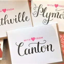 RSVP - We are proud to carry both local (and some non-local) cards.