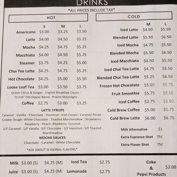 Beans & Barley Brews - Plenty to try on this espresso menu - Coffee & Tea Near Me - Ashkum, Illinois