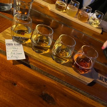 Acreage - cider flight - Cideries Near Me - Lafayette, Colorado