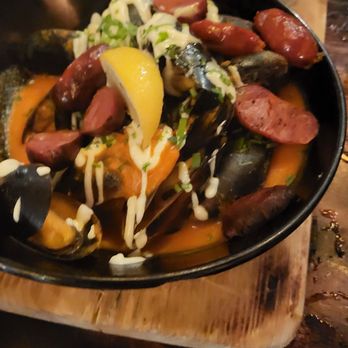 Tablas Woodstone Taverna - Mussels with chirozo were bomb - Tapas/Small Plates Near Me - Mill Creek, Washington Tablas Woodstone Taverna - Mussels with chirozo were bomb - Tapas/Small Plates Near Me - Mill Creek, Washington