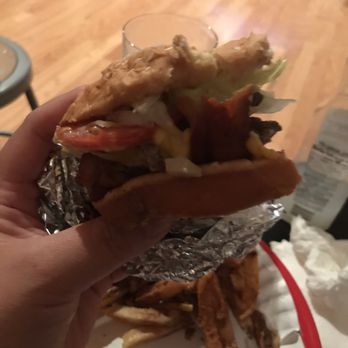 Five Guys - Great burger, sorry I took some bites. - Burgers Near Me - Plano, Texas Five Guys - Great burger, sorry I took some bites. - Burgers Near Me - Plano, Texas