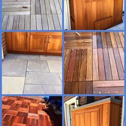 TS Pressure Washing & Deck Restorations - Kurt Sabaté is an artist mixing the stains! And "just because he loved doing the project", he threw in some extra work free, on the house!