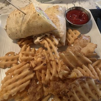 L'Attitude 28 - Turkey Wrap with Cranberry Mayo. I cannot remember what it's actually called. - Seafood Near Me - New Port Richey, Florida L'Attitude 28 - Turkey Wrap with Cranberry Mayo. I cannot remember what it's actually called. - Seafood Near Me - New Port Richey, Florida