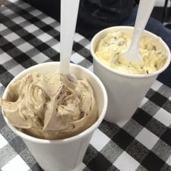 Berkshire's Frozen Custard Shop - Maple walnut with cookie dough and vanilla with snickers. Yuuuuuuuuuum.