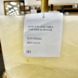 RH Outlet Houston - Alabaster lamp base