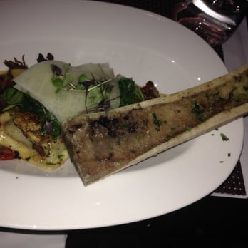 360 Restaurant - Braised Beef short rib Ravioli (Ravioli tasted good, cheese is strong, big bone marrow) - Canadian (New) Near Me - Toronto, Ontario