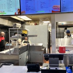 The friendly crew in thekitchen