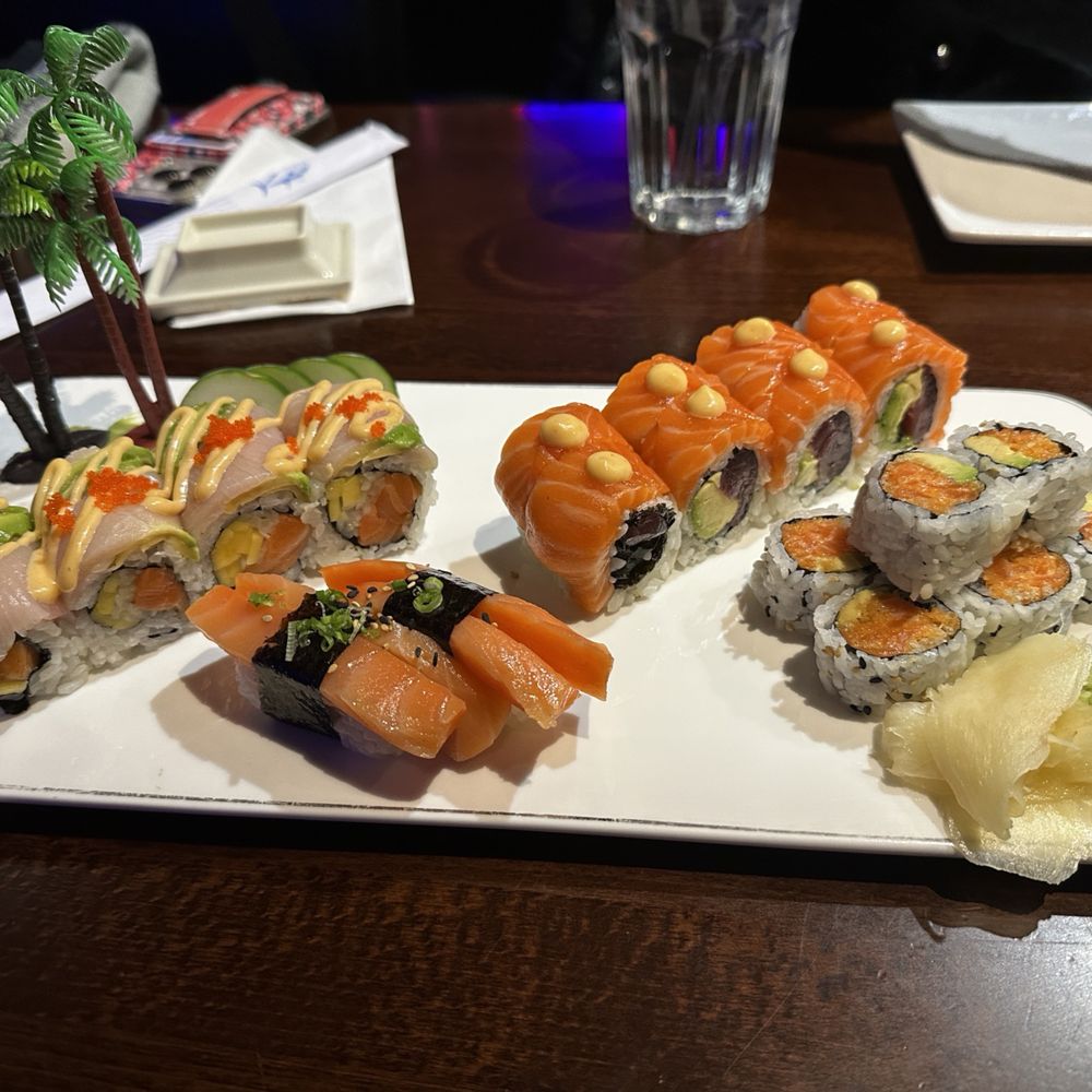Yummy Sushi - a variety of sushi on a plate - Sushi Bars Near Me - Philadelphia, Pennsylvania Yummy Sushi - a variety of sushi on a plate - Sushi Bars Near Me - Philadelphia, Pennsylvania