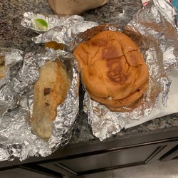 Taqueria Dona Juanita - Beef Fajita Torta and California burrito- both were packed with flavor and were large portions, enough to share or for several meals.