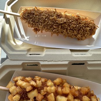 Mochinut - Crispy Ramen Hot Dog and Potato All Hot Dog - Donuts Near Me - Salt Lake City, Utah