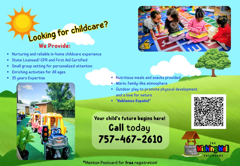 The Wishing Well Childcare & Preschool - childcare center in Chesapeake, VA