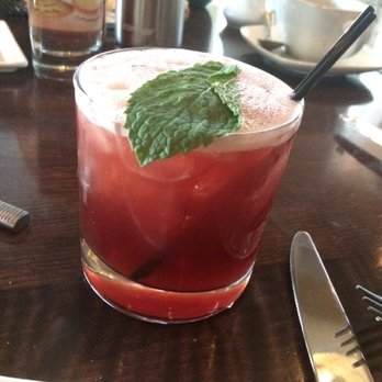 HAVEN Riverfront Restaurant & Bar - Some sort of berry smash cocktail, delicious! - New American Near Me - Edgewater, New Jersey