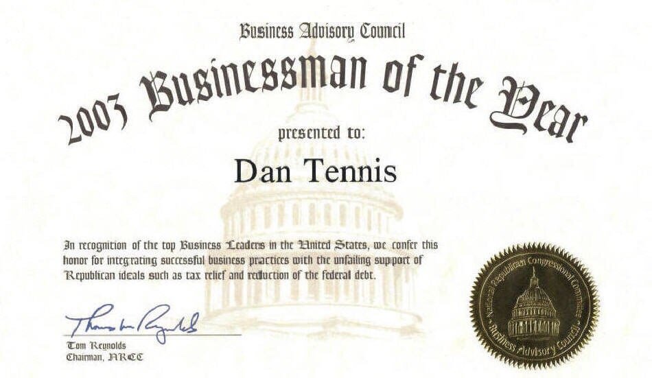 Slide of Dan Tennis Roofing