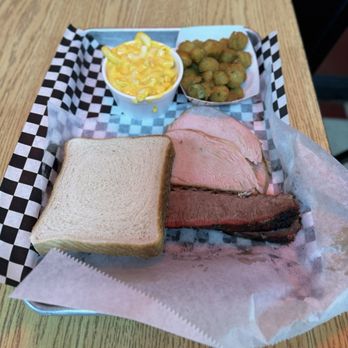 Dale's BBQ House - 2 meat dinner with smoked turkey, sliced brisket, okra, and mac n cheese - Barbeque Near Me - Oklahoma City, Oklahoma Dale's BBQ House - 2 meat dinner with smoked turkey, sliced brisket, okra, and mac n cheese - Barbeque Near Me - Oklahoma City, Oklahoma