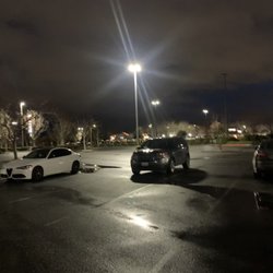 Valley Central Shopping Center - Parking lot at night