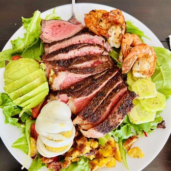 Culinary Character - Surf & Turf Cobb Salad - Personal Chefs Near Me Culinary Character - Surf & Turf Cobb Salad - Personal Chefs Near Me