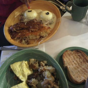 Christie's - "boobs" Benedict w/ hash and sausage omelete w/ house potatoes and wheat toast - Breakfast & Brunch Near Me - Burlingame, California Christie's - "boobs" Benedict w/ hash and sausage omelete w/ house potatoes and wheat toast - Breakfast & Brunch Near Me - Burlingame, California