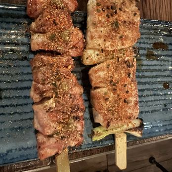Izakaya Toribar - Chicken Thigh with Yuzukosho ($4.50) + Chicken Breast with Scallion ($4.50) - Tapas/Small Plates Near Me - New York, New York Izakaya Toribar - Chicken Thigh with Yuzukosho ($4.50) + Chicken Breast with Scallion ($4.50) - Tapas/Small Plates Near Me - New York, New York