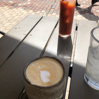 Bearcat CBD - Latte in a weird mug - Coffee & Tea Near Me - New Orleans, Louisiana