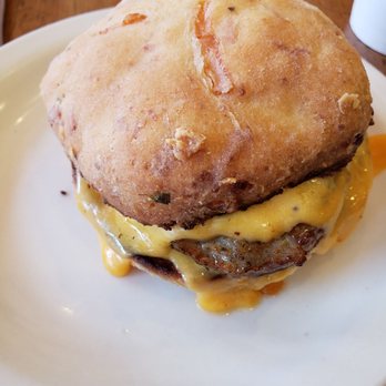 Bluff City Coffee - Sausage and cheese on a garlic herb biscuit - Coffee & Tea Near Me - Memphis, Tennessee