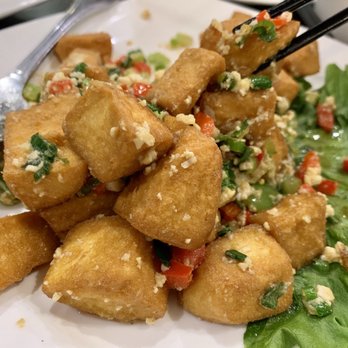 Joy Dumpling - Salted egg yolk tofu - Chinese Near Me - Cupertino, California Joy Dumpling - Salted egg yolk tofu - Chinese Near Me - Cupertino, California