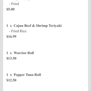 Sushi Village - Receipt - Sushi Bars Near Me - Atlanta, Georgia