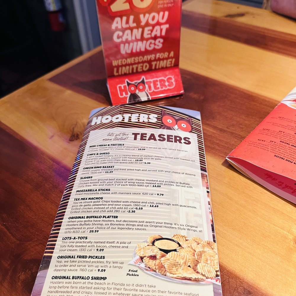 Hooters - menus - American Near Me - Tucson, Arizona Hooters - menus - American Near Me - Tucson, Arizona