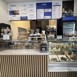 The menu and counter