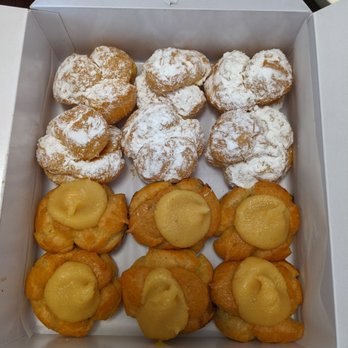 Liliha Bakery - Top: cream puffs Bottom: coco puffs - Bakeries Near Me - Honolulu, Hawaii