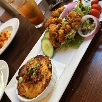 82 Queen - Southern Tomato Pie with Fried Oyster Salad* - Southern Near Me - Charleston, South Carolina