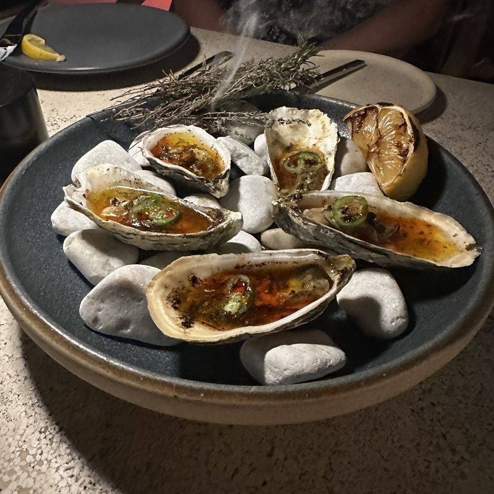 Oysters appetizer