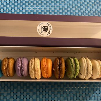 Bakeshop - Macarons (birthday cake, mocha, pumpkin, cookies and creme, pistachio, salted caramel, taro, green tea, German chocolate, and more). - Desserts Near Me - Arlington, Virginia