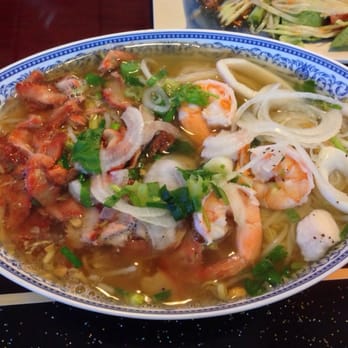 Pho Vn - #26 soup- this had seafood and pork in it as well as egg and rice noodles. SO good!!! I ate as much as I possibly could! - Vietnamese Near Me - Boynton Beach, Florida