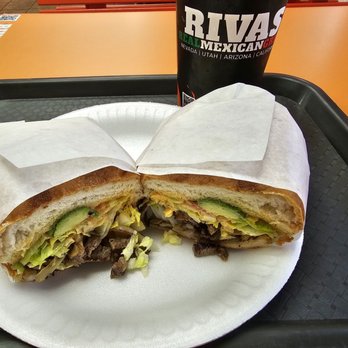 Rivas Mexican Grill - Torta : steak with grilled onions - Fast Food Near Me - Sparks, Nevada
