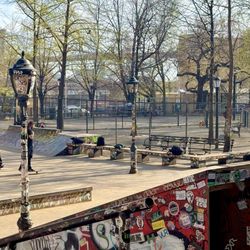 Coleman Playground Skate Park - Entrance in Monroe Street