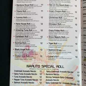 Sushi Hana - Menu as of August 2019. - Sushi Bars Near Me - Pooler, Georgia Sushi Hana - Menu as of August 2019. - Sushi Bars Near Me - Pooler, Georgia