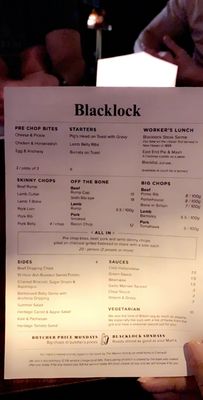 Menu photo 5 Blacklock London, XGL